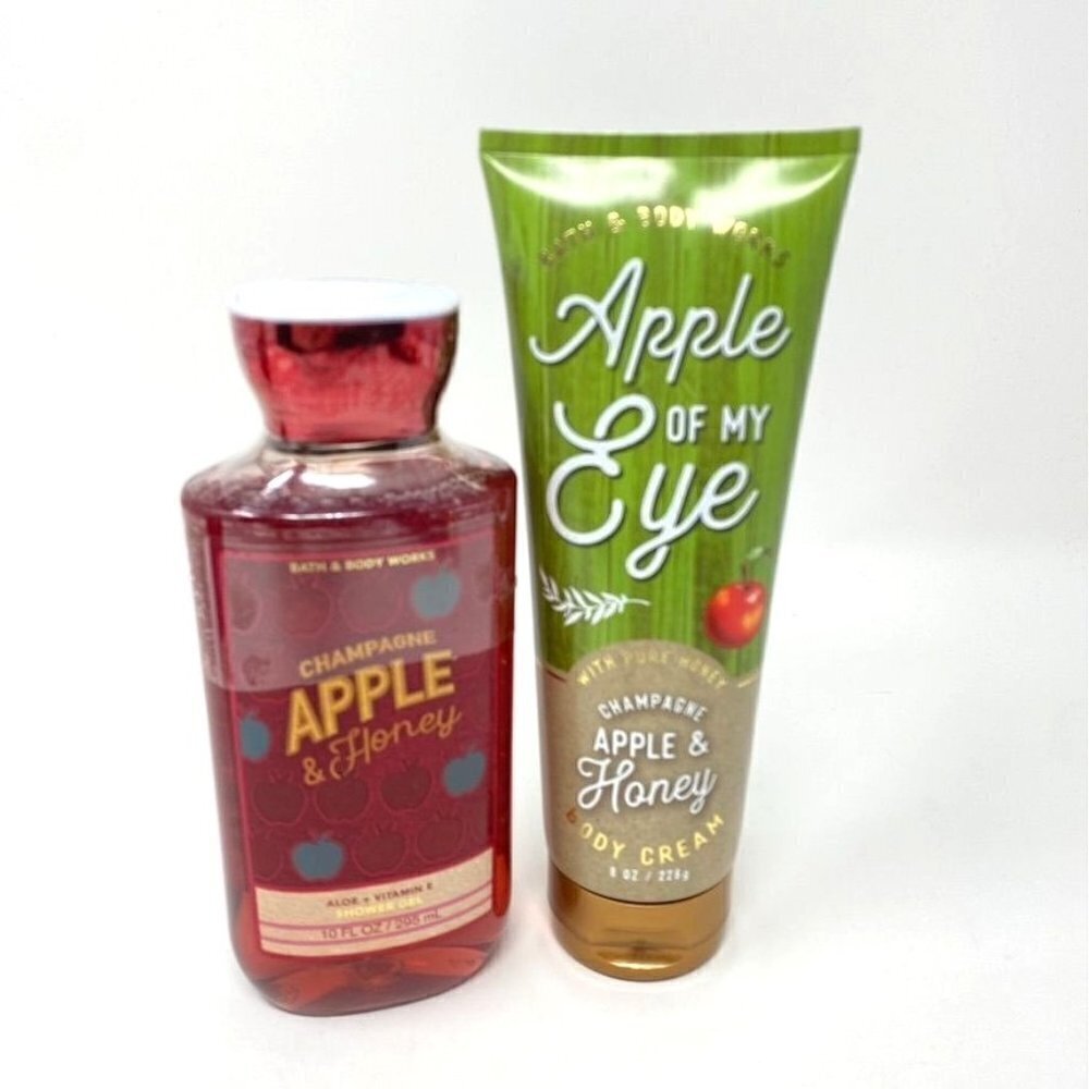 Bath & Body Works Champagne Apple Honey Body Cream/ Shower Gel